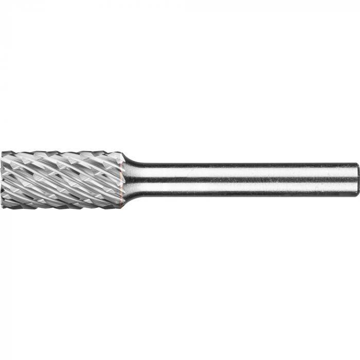 PFERD HM-Frässtift - Zylinderform ZYAS mit Stirnverzahnung - ALLROUND - Frässtift-Ø 10 mm - Schaft-Ø 6 mm