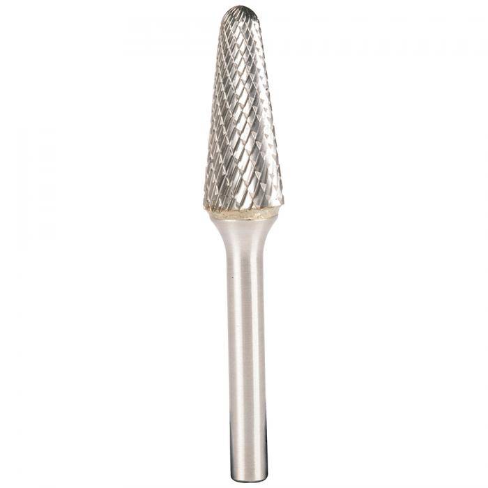 Hartmetallfräser HF 100 L - Durchmesser 9,6 mm - Höhe 30 mm - Rundkegelförmig - VE 1 Stück - Preis per VE