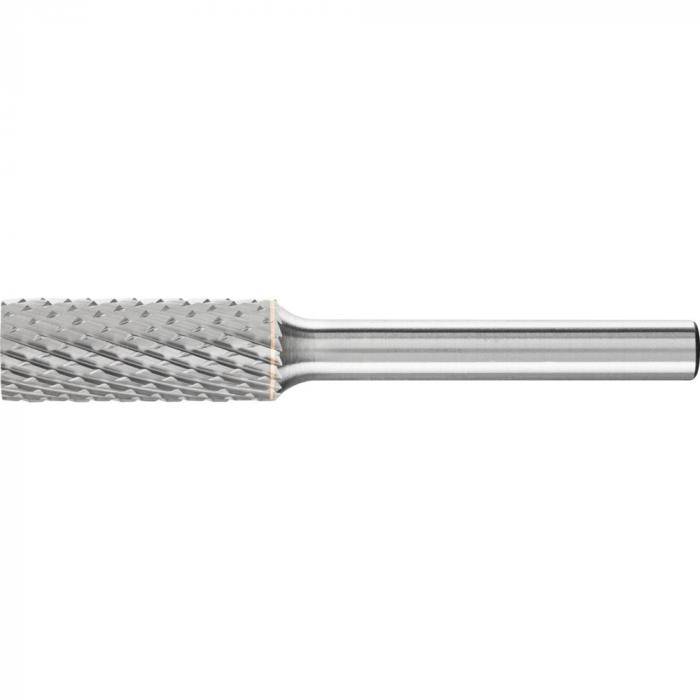 PFERD HM-Frässtift - Zylinderform ZYA ohne Stirnverzahnung - Z4 - Frässtift-Ø 10 mm - Schaft-Ø 6 mm
