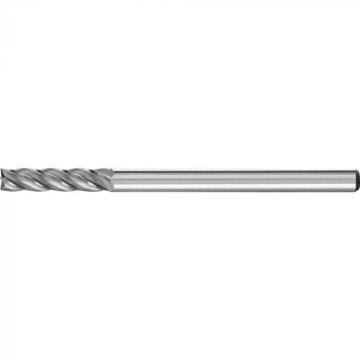 PFERD HM-Frässtift - Zylinderform ZYAS mit Stirnverzahnung - ALU - Frässtift-Ø 3 mm - Schaft-Ø 3 mm