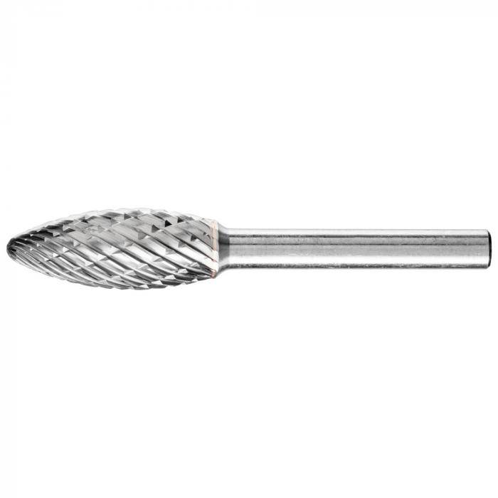 PFERD HM-Frässtift - Flammenform B - ALLROUND - Frässtift-Ø 12 mm - Schaft-Ø 6 mm