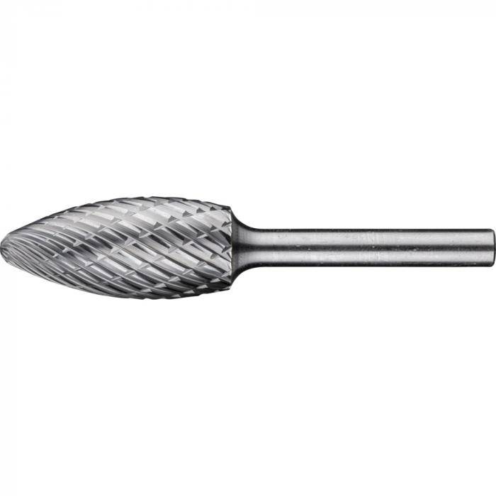 PFERD HM-Frässtift - Flammenform B - ALLROUND - Frässtift-Ø 16 mm - Schaft-Ø 6 mm