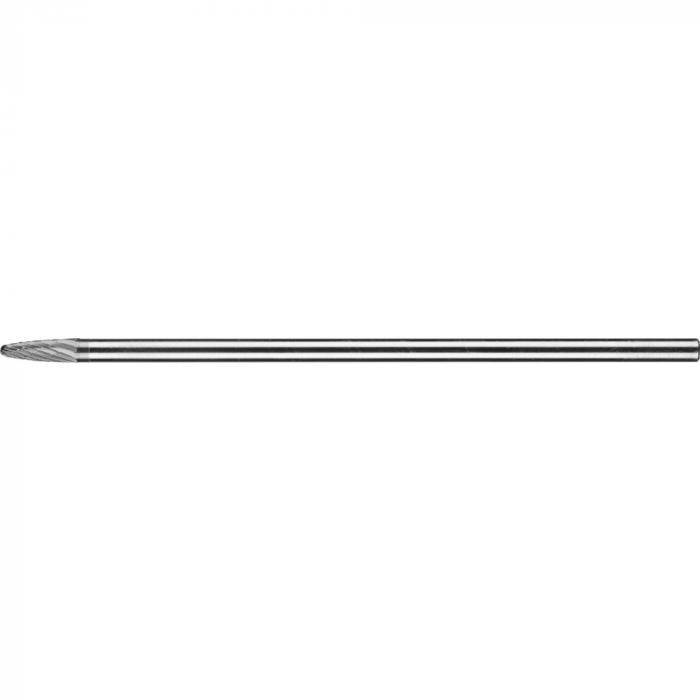 PFERD HM-Frässtift - Rundbogenform RBF - 3 PLUS - Frässtift-Ø 6 mm - Langschaft-Ø 6 mm - SL 150 mm