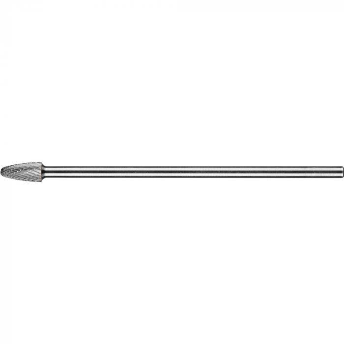 PFERD HM-Frässtift - Rundbogenform RBF - 3 PLUS - Frässtift-Ø 10 mm - Langschaft-Ø 6 mm - SL 150 mm