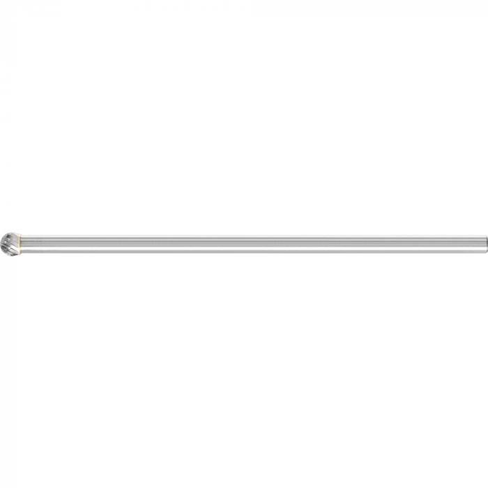 PFERD HM-Frässtift - Kugelform KUD - 3 PLUS - Frässtift-Ø 8 mm - Langschaft-Ø 6 mm - SL 150 mm