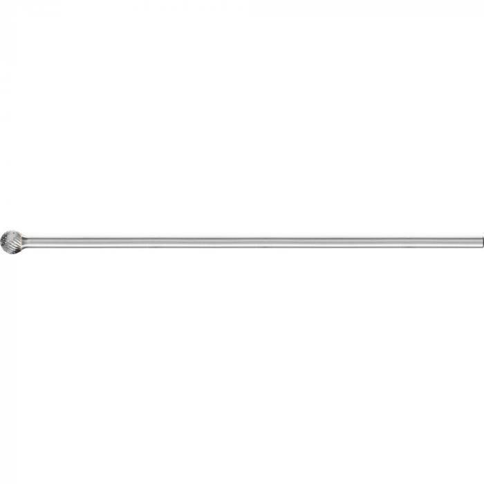 PFERD HM-Frässtift - Kugelform KUD - 3 PLUS - Frässtift-Ø 12 mm - Langschaft-Ø 6 mm - SL 150 mm
