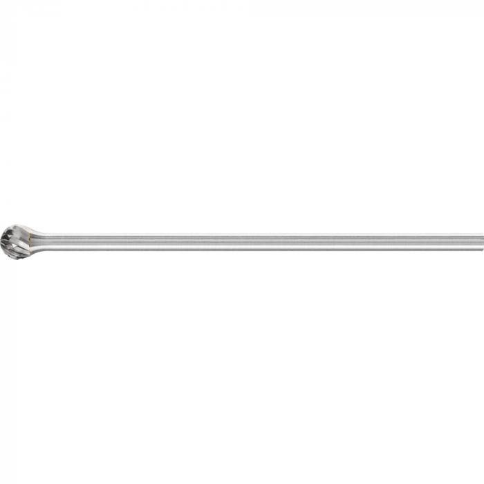 PFERD HM-Frässtift - Kugelform KUD - Z3 PLUS - Frässtift-Ø 6 mm - Langschaft-Ø 3 mm - SL 75 mm