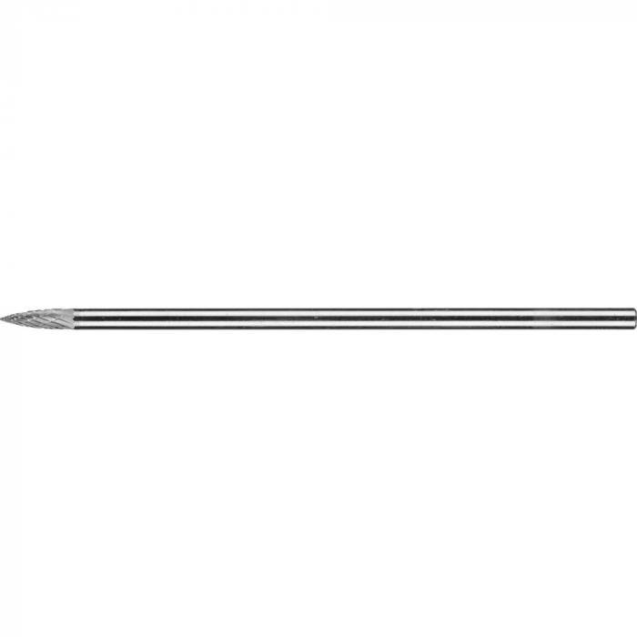 PFERD HM-Frässtift - Spitzbogenform SPG - 3 PLUS - Frässtift-Ø 6 mm - Langschaft-Ø 6 mm - SL 150 mm