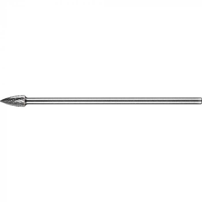 PFERD HM-Frässtift - Spitzbogenform SPG - 3 PLUS - Frässtift-Ø 10 mm - Langschaft-Ø 6 mm - SL 150 mm