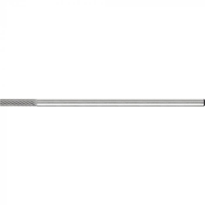 PFERD HM-Frässtift - Zylinderform ZYA ohne Stirnverzahnung - Z5 - Frässtift-Ø 3 mm - Langschaft-ø 3 mm
