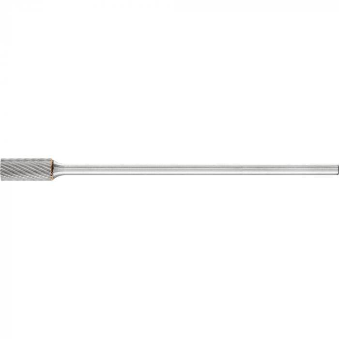 PFERD HM-Frässtift - Zylinderform ZYA ohne Stirnverzahnung - Z5 - Frässtift-Ø 6 mm - Langschaft-ø 3 mm