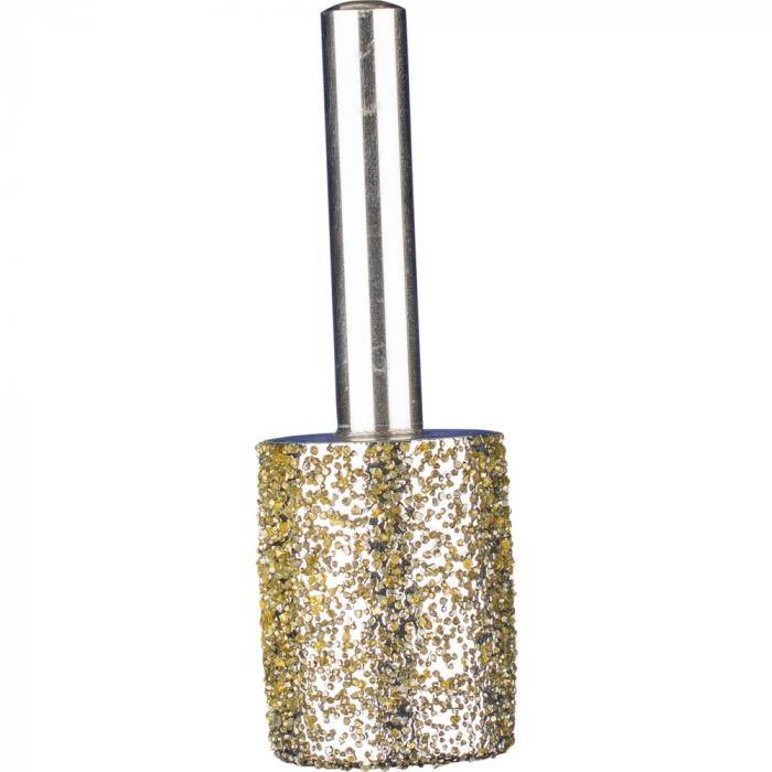 PFERD Diamant-Schleifstift für Grau- und Sphäroguss - Zylinderform ZY - Korngröße D 852 - Außen-ø 24 mm - Schaft-ø 8 mm