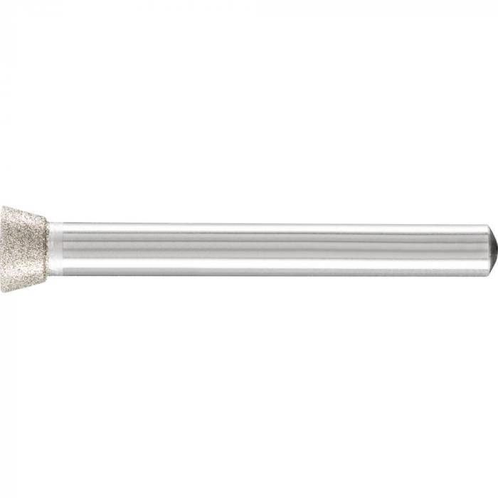 PFERD Diamant-Schleifstift - Topfform KT - Korngröße D 126 - Außen-ø 10,0 mm - Schaft-ø 6 mm