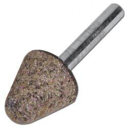 Schleifstift, PFERD - Härte L - Körnung 30, Korundgemisch - Kegel - Kunstharzbindung - Kopf-Ø x Länge 20 x 20 mm - Schaft-Ø x Länge 6 x 40 mm -