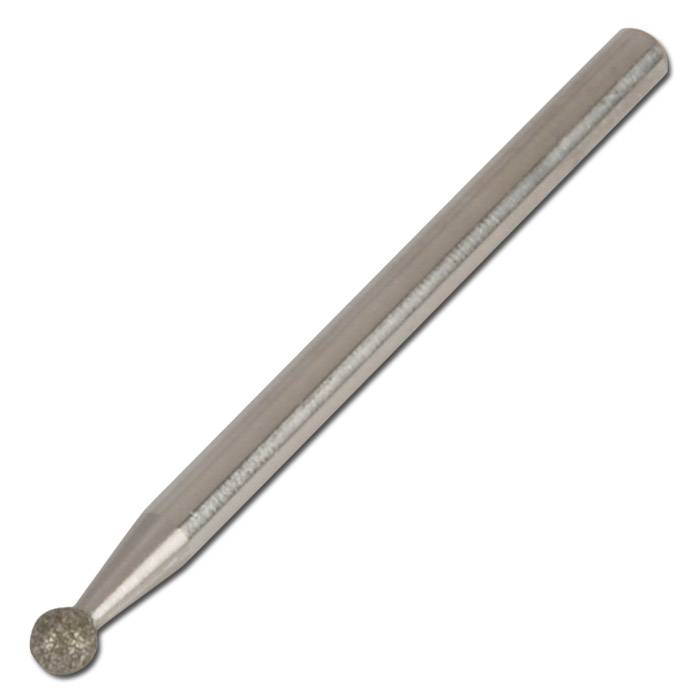Diamant-Schleifstift, PFERD - Kugelform - Korngröße D126 - Galvanikbindung - Kopf-Ø 10 mm - Schaft-Ø x Länge: 6 x 50 mm - Nass- & Trockenschliff