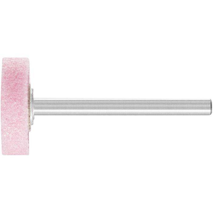 Schleifstift - PFERD - Schaft-Ø 3 x 30 mm - Härte O - für Stahl und Stahlguss - Bezeichnung ZY 1604 3 AR 80 O 5 V - D x T 16 x 4 mm - Korngröße 8