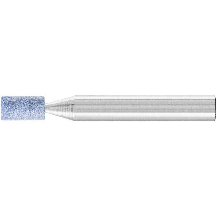 Schleifstift - PFERD - Schaft-Ø 6 x 40 mm - Härte J - Zylinderform - für Titan etc. - Bezeichnung ZY 0510 6 AWCO 100 J 5 V - D x T 5 x 10 mm - Korn