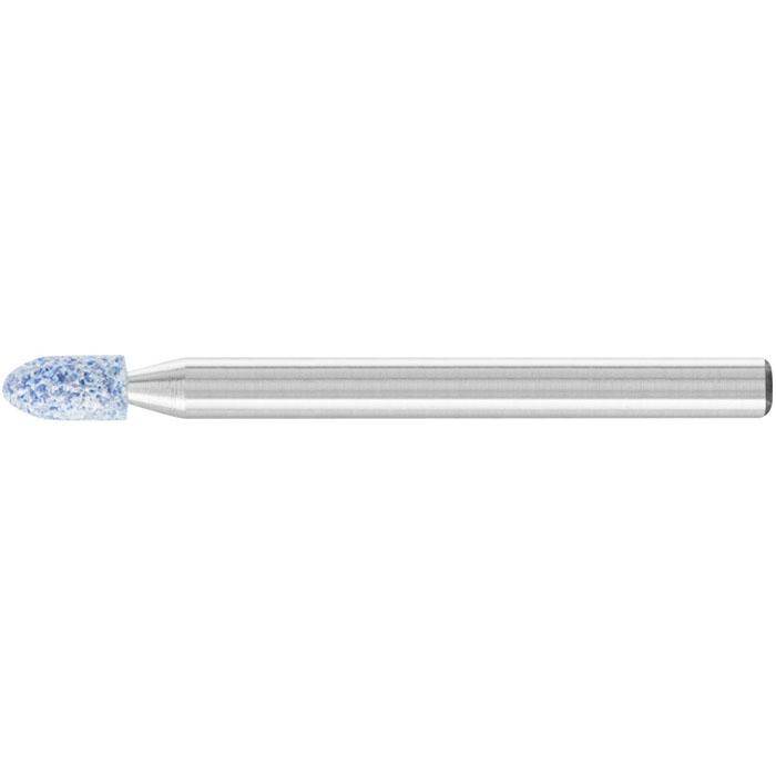 Schleifstift - PFERD - Schaft-Ø 3 x 30 mm - Härte J - Spitzbogenform - für Titan etc. - Bezeichnung SP 0306 3 AWCO 60 J 5 V - D x T 3 x 6 mm - Korn