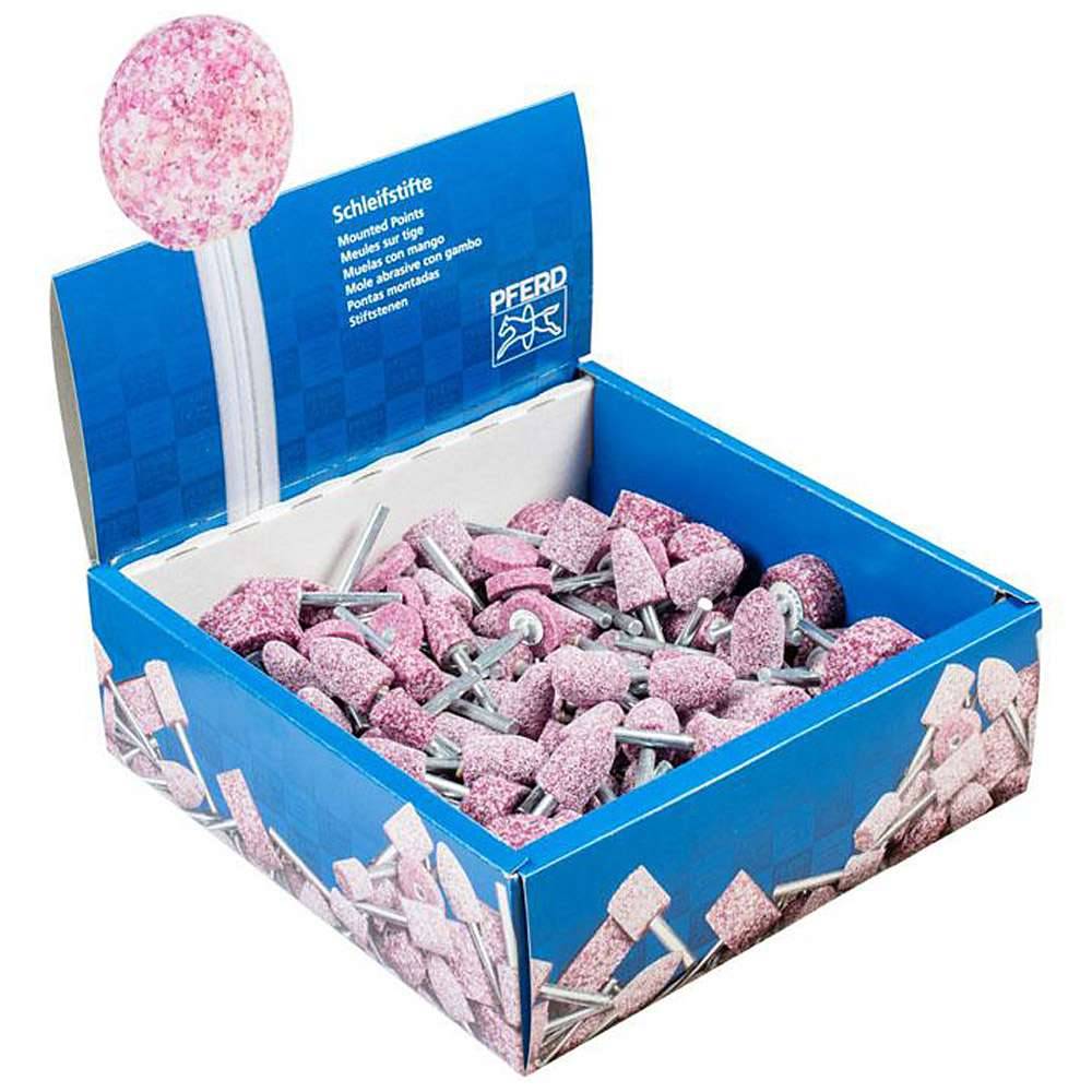 Schleifstift-Set - PFERD - Schaft-Ø 6 mm - Härte M - 100 Stück