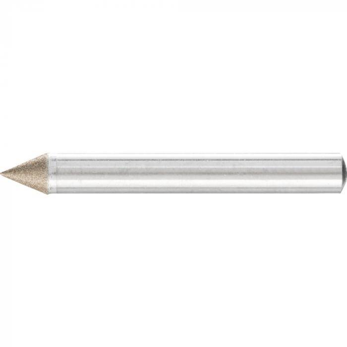 PFERD CBN-Schleifstift - Spitzkegelform SK - Korngröße B 64 - Außen-ø 6,0 mm - Schaft-ø 6 mm
