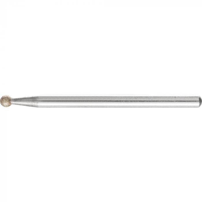 PFERD CBN-Schleifstift - Kugelform KU - Korngröße B 64 - Außen-ø 3,0 mm - Schaft-ø 3 mm - Preis per VE