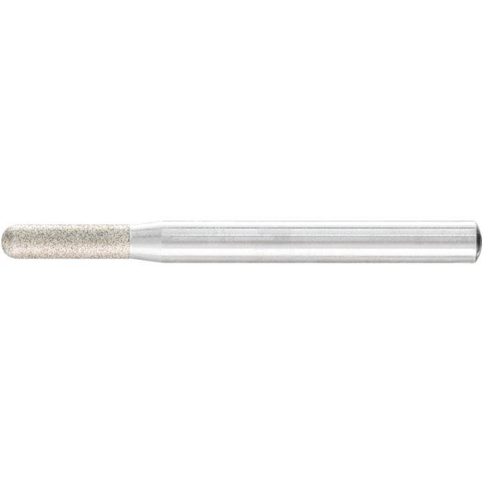 Schleifstift - PFERD - Diamant - Schaft-Ø 6 mm - Walzenrundform - Bezeichnung DWR-A 5,0-18/6 D 126 - D x T 5 x 18 mm - Absetzungslänge 5 mm