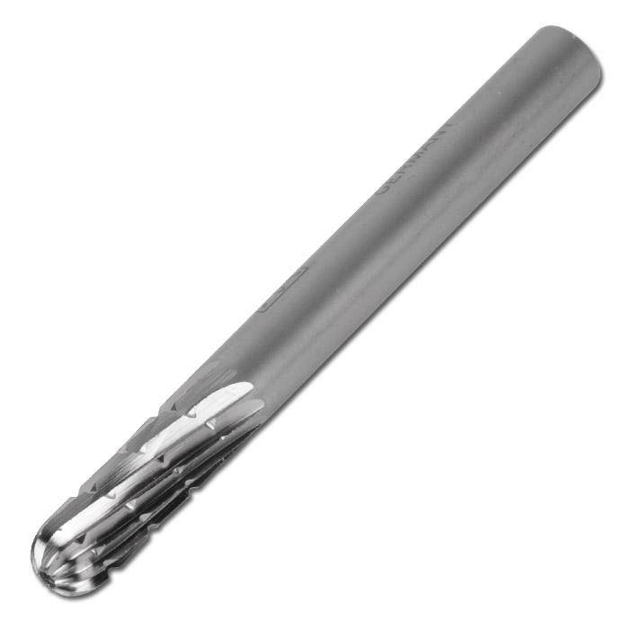 HSS-Frässtift, PFERD - Walzenrundform C - für ungehärteten Stahl & Stahlguss - Kopf-Ø x Länge 12 x 25 mm - Zahnung 3 - Gesamtlänge 65 mm - VE 5