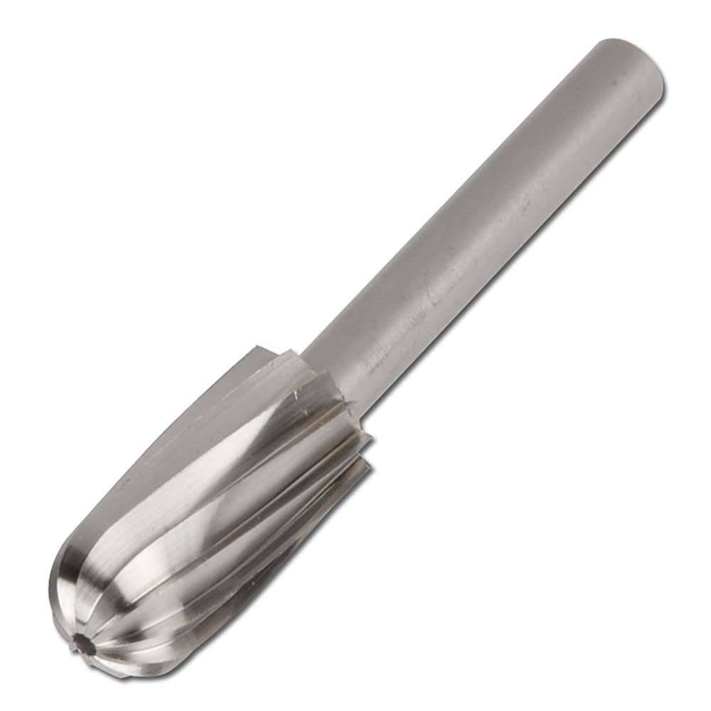 HSS-Frässtift, PFERD - Walzenrundform C - für Alu, Messing, Kupfer, Zink - Kopf-Ø x Länge 6 x 16 mm - Zahnung 1 - Gesamtlänge 60 mm - VE - 1 Stü