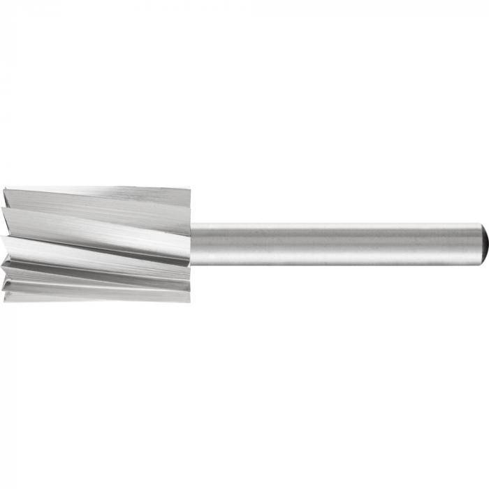 PFERD HSS-Frässtift - Zylinderform mit Stirnverzahnung A-ST - ALU - Frässtift-Ø 16 mm - Schaft-Ø 6 mm - VE 5 Stück - Preis per VE