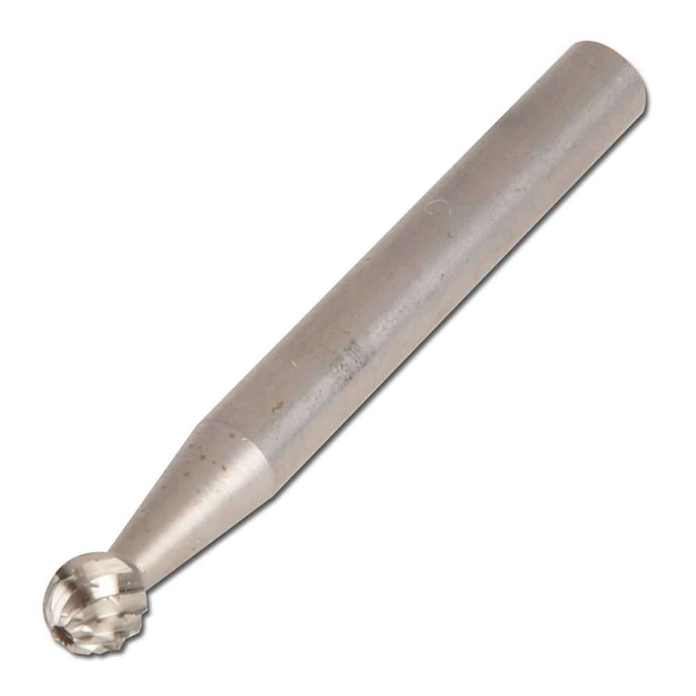 HSS-Frässtift - Kugelform - Zahnung 3 - Kopf-Ø x Länge 6 x 5,4 mm - Schaft-Ø 6 mm - Gesamtlänge 55 mm - VE - 1 Stück - Preis per Stück