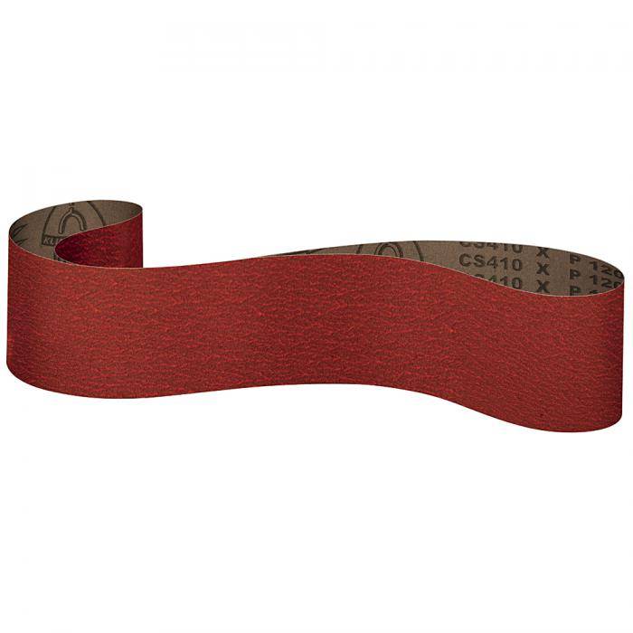 Schleifband CS410X - Form F4G - für Metall - K 80, Korund - 50 x 450 mm - VE 25 Stück - Preis per VE