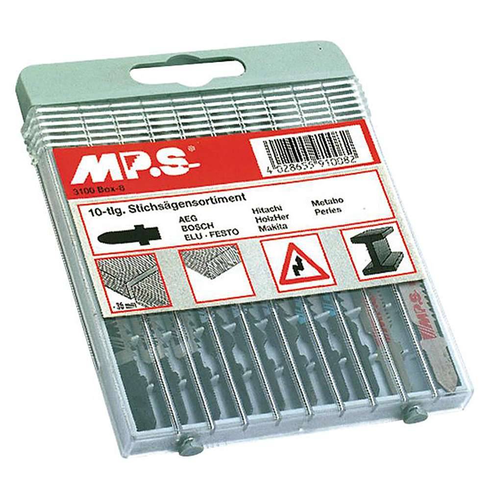 Stichsägeblatt-Sortiment - 10-teilig - für Holz und Metall