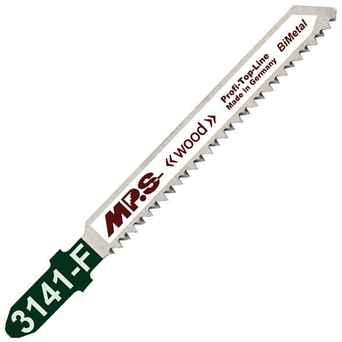 Stichsägeblätter - splitterfrei - Schnittlänge 55 mm - Gesamtlänge 80 mm - Bimetall - Inhalt 5 Stück