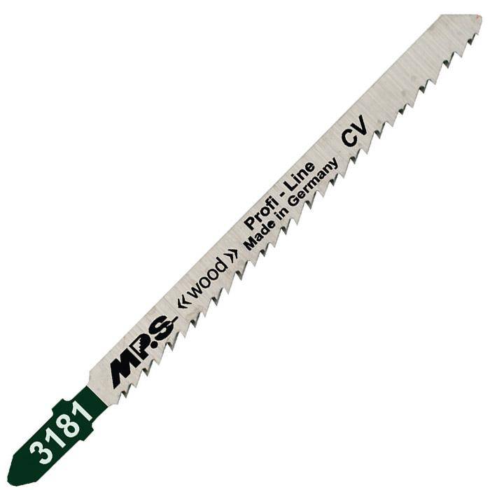 Stichsägeblätter - Universalblatt - 95/115/1,45 mm - Chrom Vanadium - für Holz - Variozahn, Zahnteilung 2,2-3,2 mm - 5 Stück