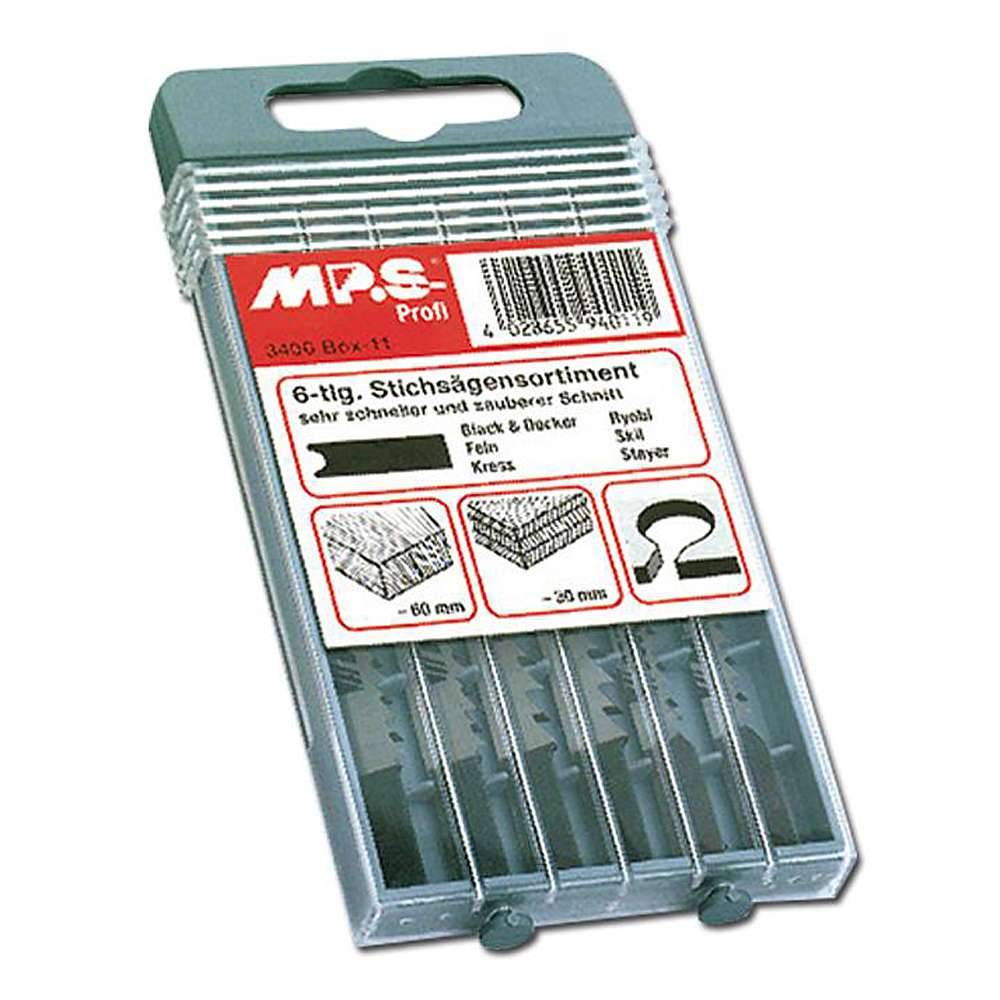Stichsägeblatt -Sortiment - für Holz - 6-teilig