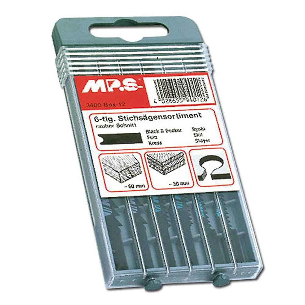Stichsägeblatt-Sortiment - 6-teilig - für Holz