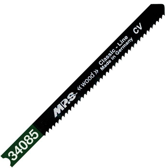 Stichsägeblätter - Länge 75/100 mm - Zahnteilung 2 mm - für Holz - Chrom Vanadium - Blattdicke 1 mm - 5 Stück