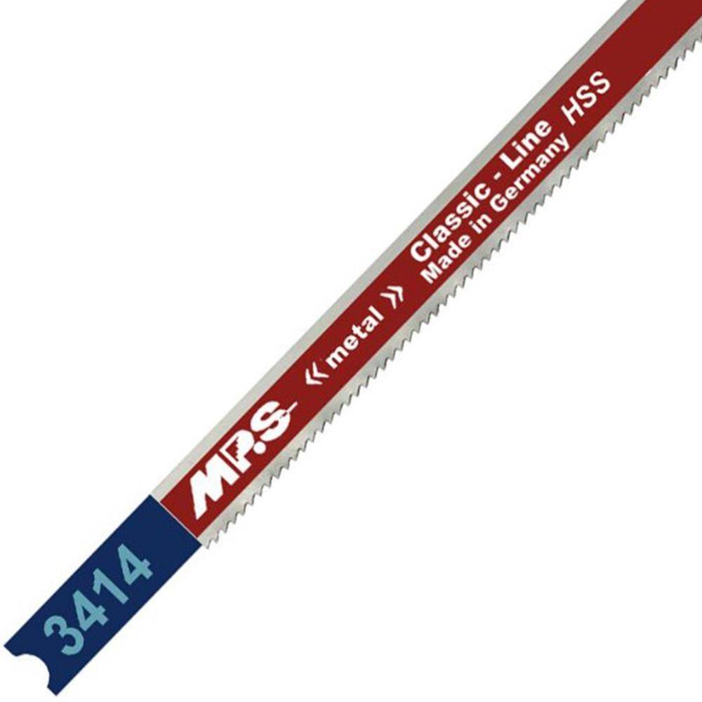 Stichsägeblätter - Länge 110/132 mm - für Metall - Zahnteilung 1,2 mm - Hochleistungs-Schnellstahl - Blattdicke 1,15 mm - 2 Stück