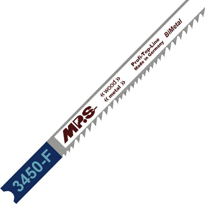 Stichsägeblätter - Länge 110/132 mm - für Holz/Metall - Bimetall - Zahnteilung 1,8-2,5 mm - Blattdicke 1,27 mm - Blatthöhe 8 mm - 5 Stück