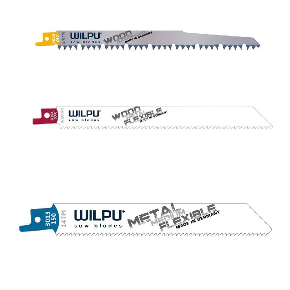 WILPU 3er Sortiment Säbelsägeblätter
