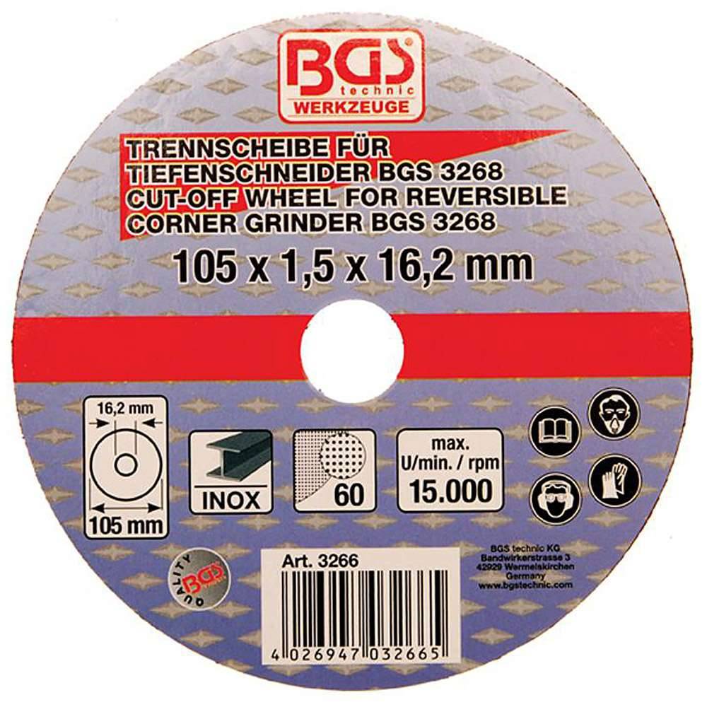 Trennscheibe für Tiefenschneider - Ø105 mm - INOX