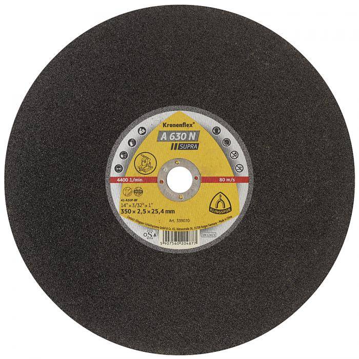 Großtrennscheibe A 630 N Supra - Durchmesser 356 mm - Breite 2,5 mm - gerade - VE 10 Stück - Preis per VE