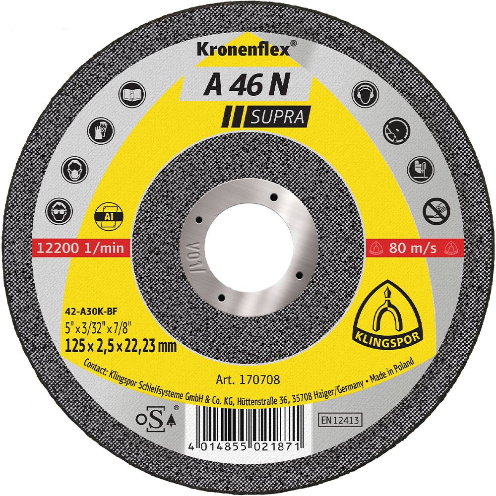 Trennscheibe A 46 N Supra - für Aluminium - Ø 125 mm - Breite 2,5 mm - VE 25 Stk. - Preis per VE