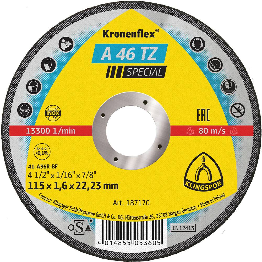Trennscheibe A 46 TZ Special - für Edelstahl - Ø 100 mm - Breite 1,6 mm - gerade - VE 25 Stück - Preis per VE