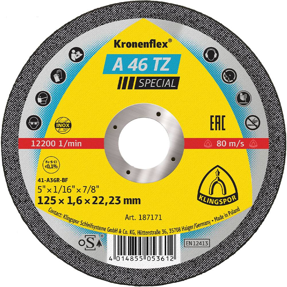 Trennscheibe A 46 TZ Special - für Edelstahl - Ø 125 mm - Breite 1,6 mm - gerade - VE 25 Stück - Preis per VE