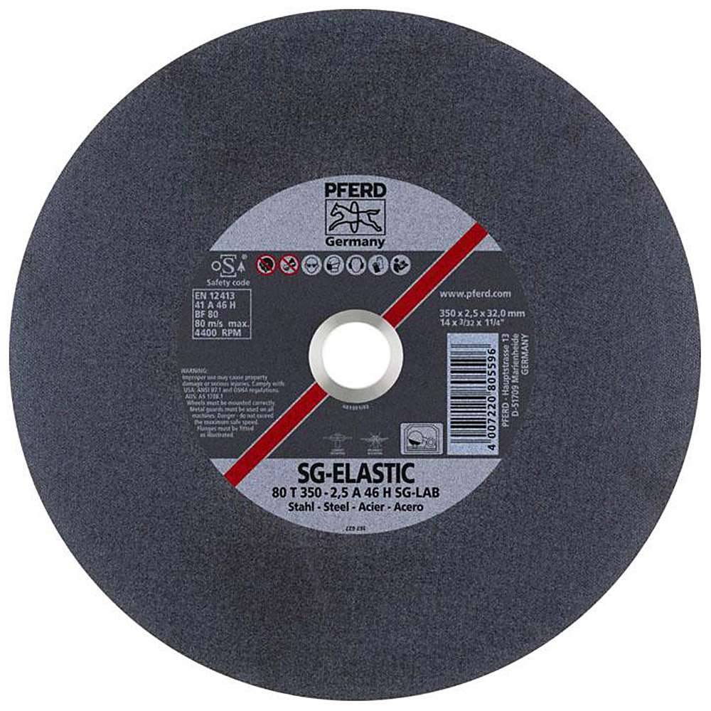 Trennscheibe - PFERD - für Stahl, Edelstahl - zum Trennen von Laborproben - Maße (D x T x H) 350 x 2,5 x 32 mm - VE 10 Stück - Preis per VE