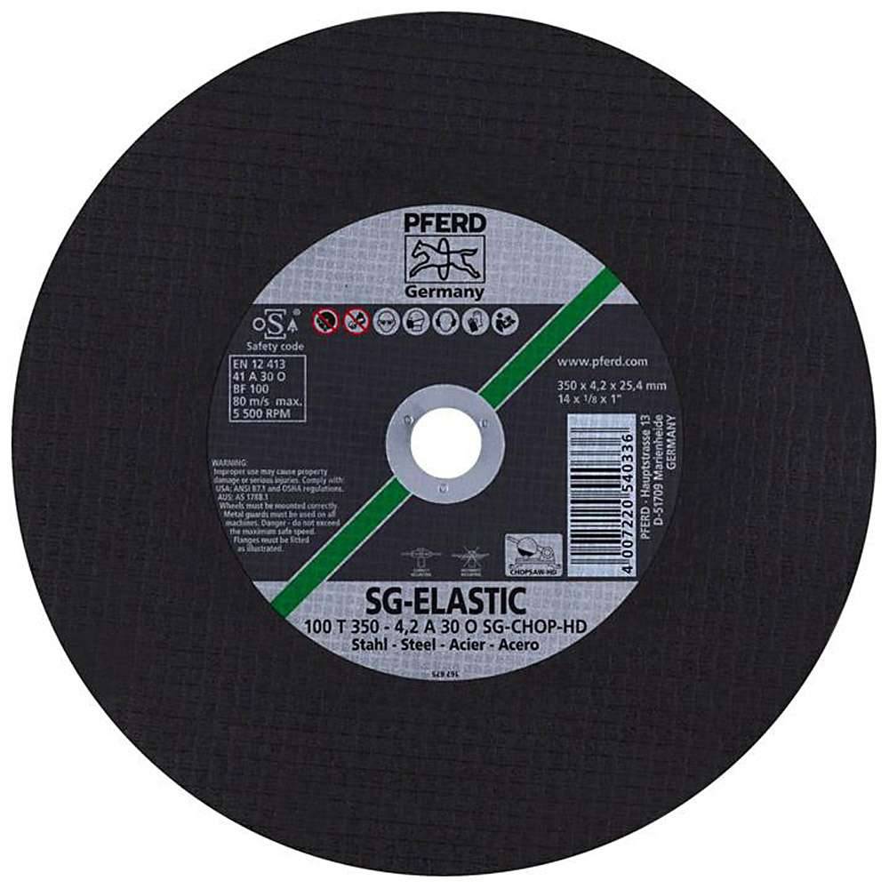 Trennscheibe - PFERD SG-ELASTIC - für Stahl - für leistungsstarke Trennschleifer - max. 100 m/s - VE 10 Stück - Preis per VE