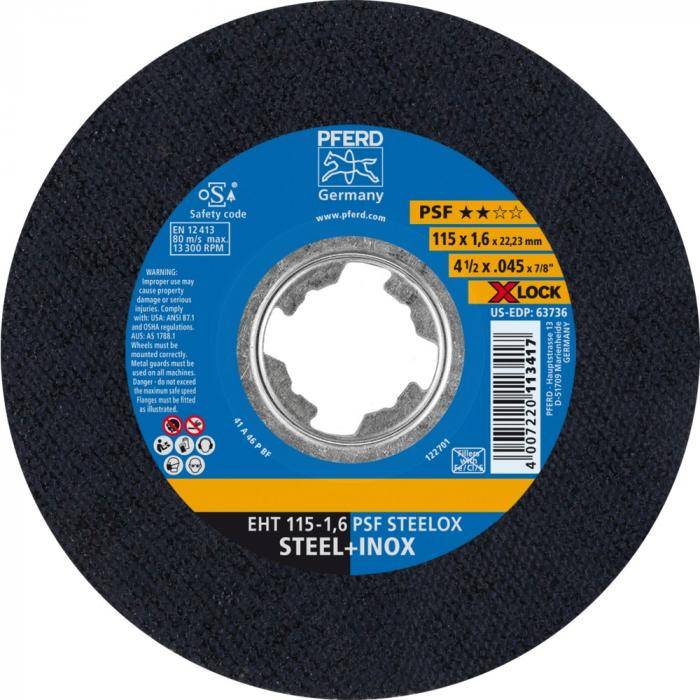 Trennscheibe PSF X-LOCK STEELOX 115x1,6mm Pferd