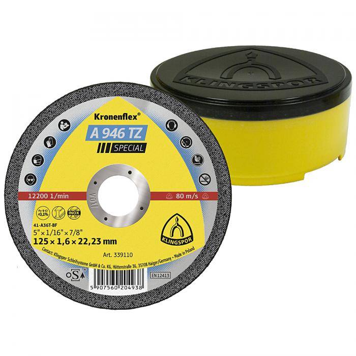Trennscheibe A 946 TZ - Durchmesser 125 mm - Breite 1,6 mm - VE 25 Stück - Preis per VE