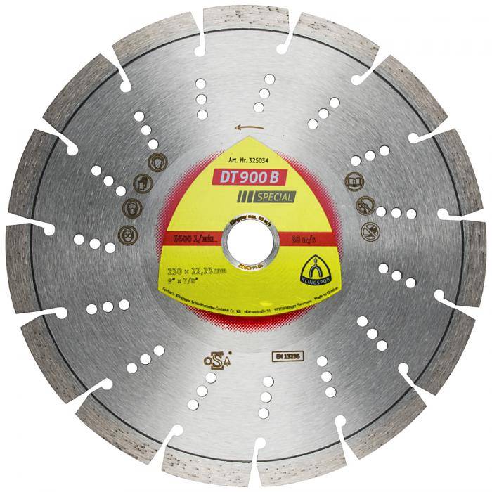 Diamanttrennscheibe DT 900 B - Durchmesser 180 mm - Bohrung 22,23 mm - lasergeschweißt
